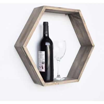 Hanah Home Aa047 Wandregal - Wandregal, 47x37 cm, handgefertigt, rustikal-modern Hanah Home Aa047 Wandregal - Wandregal, 47x37 cm, handgefertigt, rustikal-modern