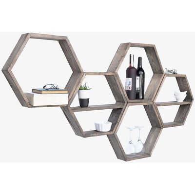 Hanah Home Raft de perete Hex003 - Raft de perete Hanah Home Raft de perete Hex003 - Raft de perete