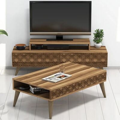 Hanah Home Duke Set Mobilier Perete - Mobilier pentru Living Hanah Home Duke Set Mobilier Perete - Mobilier pentru Living