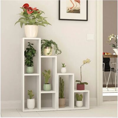 Estantería Hanah Home Sule - Blanco - Estantería - Solución de almacenamiento moderna y elegante Estantería Hanah Home Sule - Blanco - Estantería - Solución de almacenamiento moderna y elegante