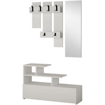 Ensemble Kailua 519 Armoire de rangement murale - 100x30cm - Blanc - Publicité Ensemble Kailua 519 Armoire de rangement murale - 100x30cm - Blanc - Publicité
