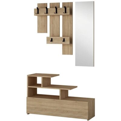 Toilinux Woonkamer Opbergruimte - Muurbevestiging - 100x30cm - Eik Toilinux Woonkamer Opbergruimte - Muurbevestiging - 100x30cm - Eik