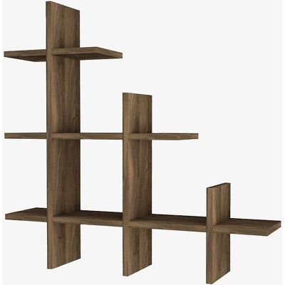 Hanah Home Juke Estantería de Pared Nogal - Estantería de Pared Hanah Home Juke Estantería de Pared Nogal - Estantería de Pared