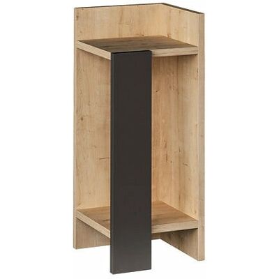 Kalune Design Nachttisch Elos Rechts - Eiche, Anthrazit - Nachttisch Kalune Design Nachttisch Elos Rechts - Eiche, Anthrazit - Nachttisch