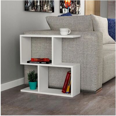 MUEBLES 1378 Hvid sidebord - Sidebord MUEBLES 1378 Hvid sidebord - Sidebord