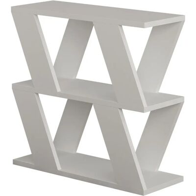 Table d'appoint rectangulaire blanche Lazena - 57x22x60cm - Publicité Table d'appoint rectangulaire blanche Lazena - 57x22x60cm - Publicité