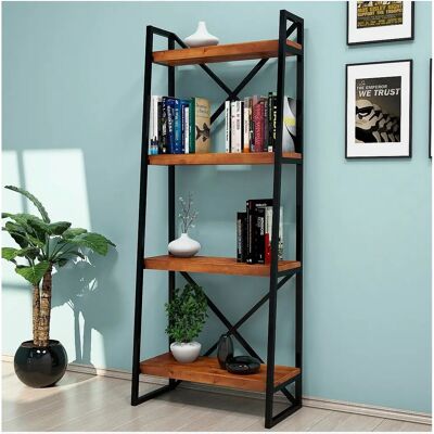 Hanah Home Walnuss Bücherregal - Regal Hanah Home Walnuss Bücherregal - Regal
