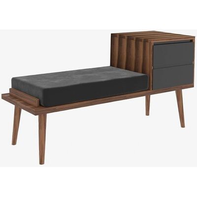 Hanah HomeFiume Sideboard - Modern Walnuss Anthrazit Hanah HomeFiume Sideboard - Modern Walnuss Anthrazit