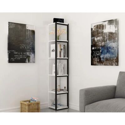 Hanah Home Texas Bücherregal - Schwarz, Weiß - Bücherregal Hanah Home Texas Bücherregal - Schwarz, Weiß - Bücherregal