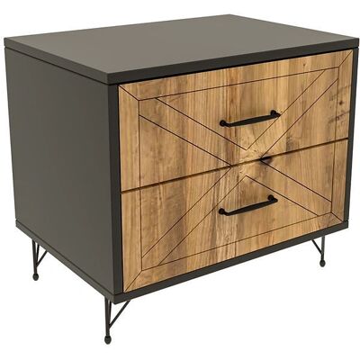 Woody Fashion 854KLN3301 Natbord - Træ, Sort Woody Fashion 854KLN3301 Natbord - Træ, Sort