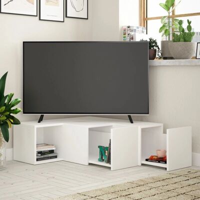 Hanah Home Mueble de TV - Compacto Blanco - Mueble de TV Hanah Home Mueble de TV - Compacto Blanco - Mueble de TV