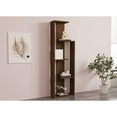 Kalune Design 835PUQ3630 - Walnuss Bücherregal - Wandmontage, Zusätzlicher Stauraum, 18mm dick Kalune Design 835PUQ3630 - Walnuss Bücherregal - Wandmontage, Zusätzlicher Stauraum, 18mm dick