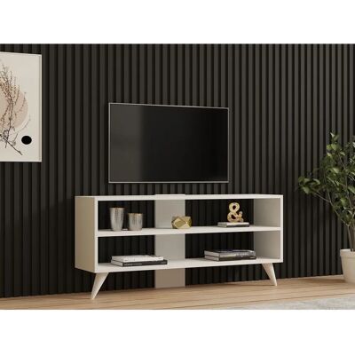 Hanah Home Weißer TV-Schrank - Severiano (120x50x29,6 cm) - TV-Möbel Hanah Home Weißer TV-Schrank - Severiano (120x50x29,6 cm) - TV-Möbel