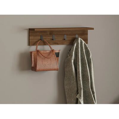 Hanah Home Mensola da parete Walnut Ayla - 60x14.5x16 cm Hanah Home Mensola da parete Walnut Ayla - 60x14.5x16 cm