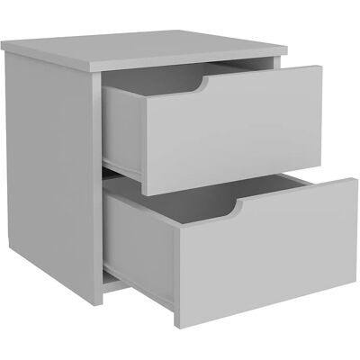 Kalune Design Nachttisch - 45x45x40cm - Weiß - Nachttisch Kalune Design Nachttisch - 45x45x40cm - Weiß - Nachttisch