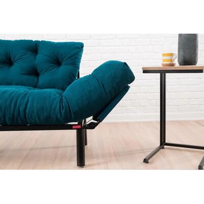 Atelier del Sofa Nitta Canapé 2 places Bleu pétrole - Publicité Atelier del Sofa Nitta Canapé 2 places Bleu pétrole - Publicité