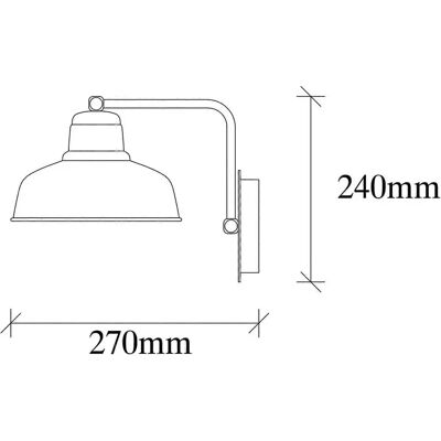 Opviq Berceste Wandleuchte - Schwarz - Wandlampe Opviq Berceste Wandleuchte - Schwarz - Wandlampe