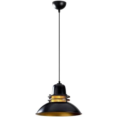 Opviq Lámpara colgante Berceste 226-S negro/oro - Iluminación Opviq Lámpara colgante Berceste 226-S negro/oro - Iluminación