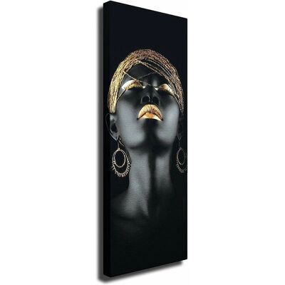 Wallity Arte de Pared en Lienzo Negro - 30x80 cm - Arte de Pared Wallity Arte de Pared en Lienzo Negro - 30x80 cm - Arte de Pared