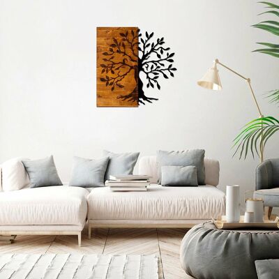 Wallxpert 899SKL1280 Wandkunst - Elegantes Holz-Wandaccessoire Wallxpert 899SKL1280 Wandkunst - Elegantes Holz-Wandaccessoire
