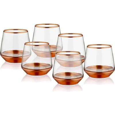 Hermia Gerlind 6 Verres Roses - Ensemble de Verres - Publicité Hermia Gerlind 6 Verres Roses - Ensemble de Verres - Publicité