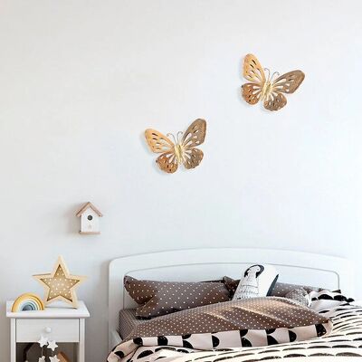 Wallity Farfalla 2 - Metall Wanddeko Gold Wallity Farfalla 2 - Metall Wanddeko Gold
