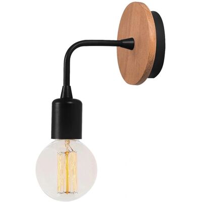 Opviq Dartini Wandleuchte - E27 - 40W - Schwarz Opviq Dartini Wandleuchte - E27 - 40W - Schwarz