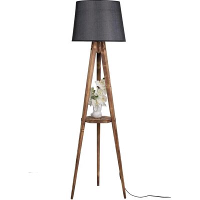 Opviq Elwood - Holz Stehlampe mit Regal - Stehlampe Opviq Elwood - Holz Stehlampe mit Regal - Stehlampe