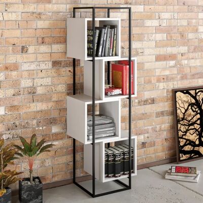 Hanah Home Prada Boekenrek - Zwart, Wit Hanah Home Prada Boekenrek - Zwart, Wit