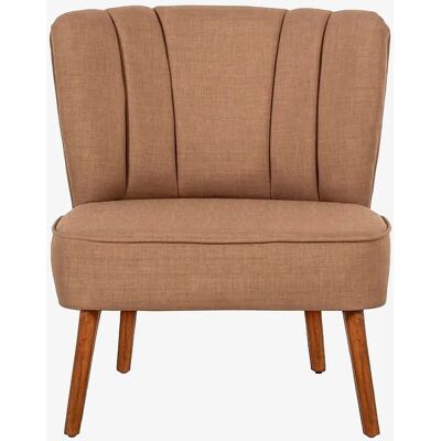 Atelier del Sofa Wing Chair Monn Way - Milky Brown - Wing Chair Atelier del Sofa Wing Chair Monn Way - Milky Brown - Wing Chair