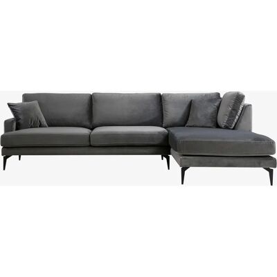 Homitis Hjørnesofa L3+Chl - Mørkegrå - Hjørnesofa Homitis Hjørnesofa L3+Chl - Mørkegrå - Hjørnesofa