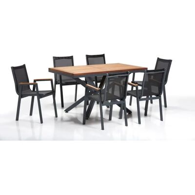 Set de Masă și Scaune de Grădină Sydney - Aluminiu Modern Set de Masă și Scaune de Grădină Sydney - Aluminiu Modern