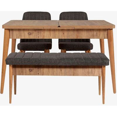 Set Hanah Home cu Masă Extensibilă - Negru Set Hanah Home cu Masă Extensibilă - Negru
