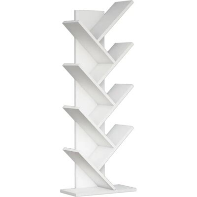 Woody Fashion Hitit - Modernes Bücherregal, Weiß, 46x128.5x22 cm Woody Fashion Hitit - Modernes Bücherregal, Weiß, 46x128.5x22 cm