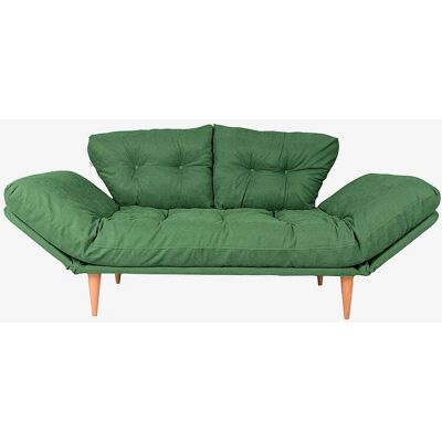 Hanah Home Nina Daybed Vert - Canapé-lit pour petits espaces - Publicité Hanah Home Nina Daybed Vert - Canapé-lit pour petits espaces - Publicité
