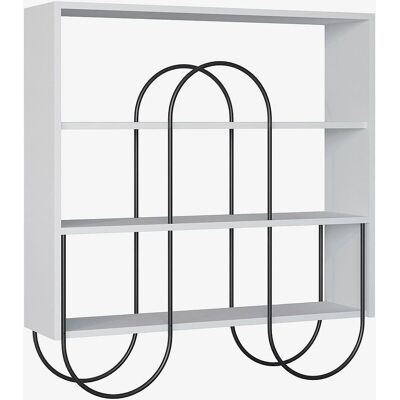 Calicosy Kailua Regal - Modern, Weiß, Metall, 99x96x26cm Calicosy Kailua Regal - Modern, Weiß, Metall, 99x96x26cm
