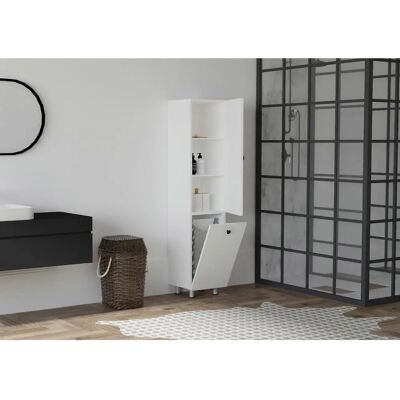 Hanah Home Badezimmer-Schrank Lipa - Weiß - Badezimmerschrank Hanah Home Badezimmer-Schrank Lipa - Weiß - Badezimmerschrank