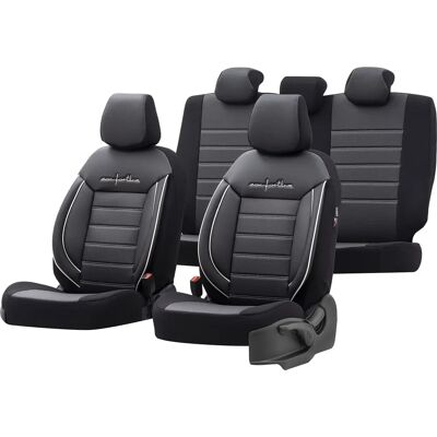Comfortline Leder/Textil Sitzbezug-Set - Universell - 2 Jahre Garantie Comfortline Leder/Textil Sitzbezug-Set - Universell - 2 Jahre Garantie