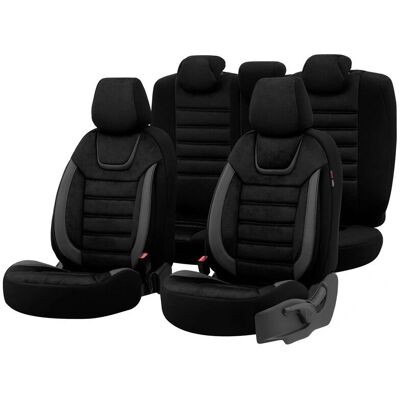 Iconic - Iconic - Schwarz - Wildleder - Sitzbezug-Set Iconic - Iconic - Schwarz - Wildleder - Sitzbezug-Set