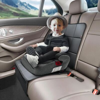 OTOM - Universal Leather - Negro - Cuero - Protector de asiento trasero OTOM - Universal Leather - Negro - Cuero - Protector de asiento trasero