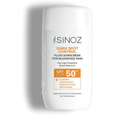 Sinoz - Dark Spot Control Fluid Sunscreen SPF50+ - 50ml - Publicité Sinoz - Dark Spot Control Fluid Sunscreen SPF50+ - 50ml - Publicité