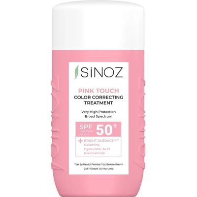 Sinoz - Pink Touch - Correction de couleur - SPF 50+ - Traitement - Publicité Sinoz - Pink Touch - Correction de couleur - SPF 50+ - Traitement - Publicité