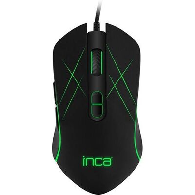 Mysz gamingowa Inca IMG-GT12 - 3200 DPI - Dla prawej ręki - USB Type-A Mysz gamingowa Inca IMG-GT12 - 3200 DPI - Dla prawej ręki - USB Type-A