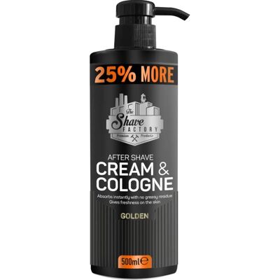The Shave Factory Aftershave Cologne - 500ml - Publicité The Shave Factory Aftershave Cologne - 500ml - Publicité
