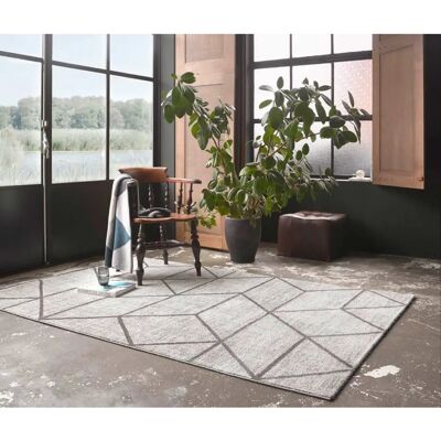 Tapis motif gris Wecon Home - Publicité Tapis motif gris Wecon Home - Publicité