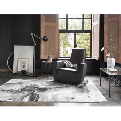 Wecon Home Marmor-Muster Teppich in Grau und Weiß - Teppich Wecon Home Marmor-Muster Teppich in Grau und Weiß - Teppich
