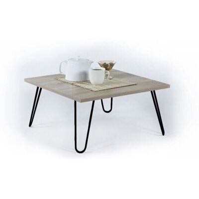 Iperbriko - Klappbarer Nachttisch - Schwarze Eiche - 60x60x29 cm Iperbriko - Klappbarer Nachttisch - Schwarze Eiche - 60x60x29 cm
