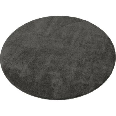MERINOS Montana Rundteppich - 160cm, 20mm, Grau MERINOS Montana Rundteppich - 160cm, 20mm, Grau