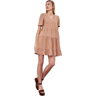 Robe Décontractée Marron Modèle 42 de Trendyol Robe Décontractée Marron Modèle 42 de Trendyol