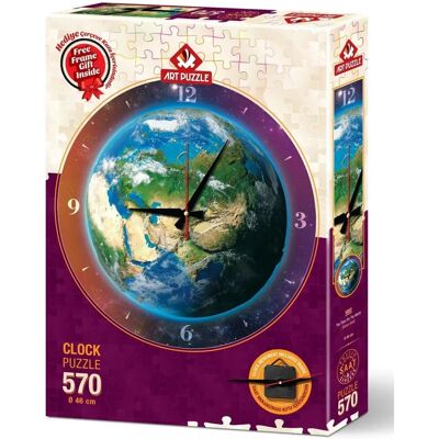 Heidi Umělecké Puzzle Hodiny Svět 570 ks - Puzzle Hodiny Heidi Umělecké Puzzle Hodiny Svět 570 ks - Puzzle Hodiny
